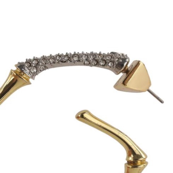 ALEXIS BITTAR • Brilliant Bamboo Hoop Earrings - Picture 5 of 7